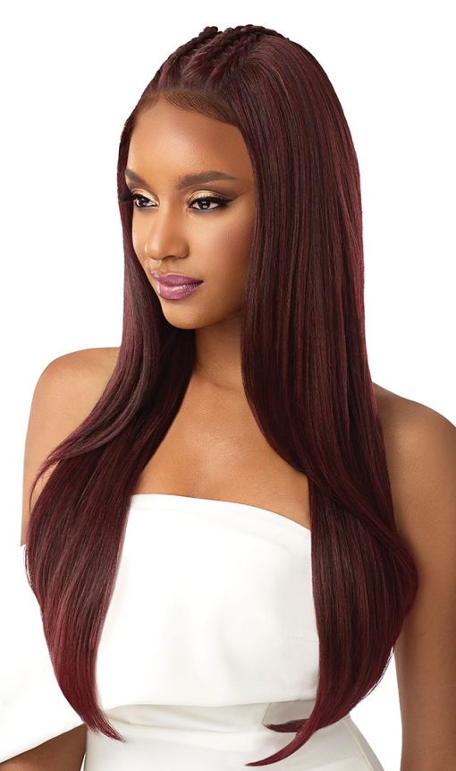 OUTRE SYNTHETIC PERFECT HAIRLINE 13X6 PRE-BRAIDED LACE FRONT WIG - IMAN