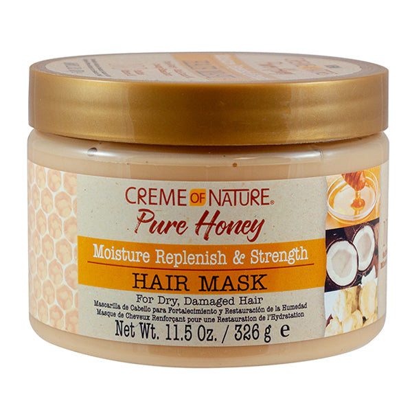 CREME OF NATURE PURE HONEY DEEP HYDRATING & STRENGTHENING MASK, 11.5OZ