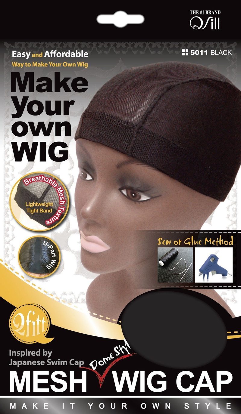 QFITT MESH WIG CAP DOME STYLE / BLACK
