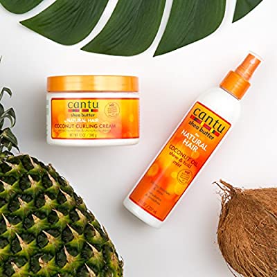 CANTU SHEA BUTTER FOR NATURAL HAIR COCONUT OIL SHINE & HOLD MIST 8OZ