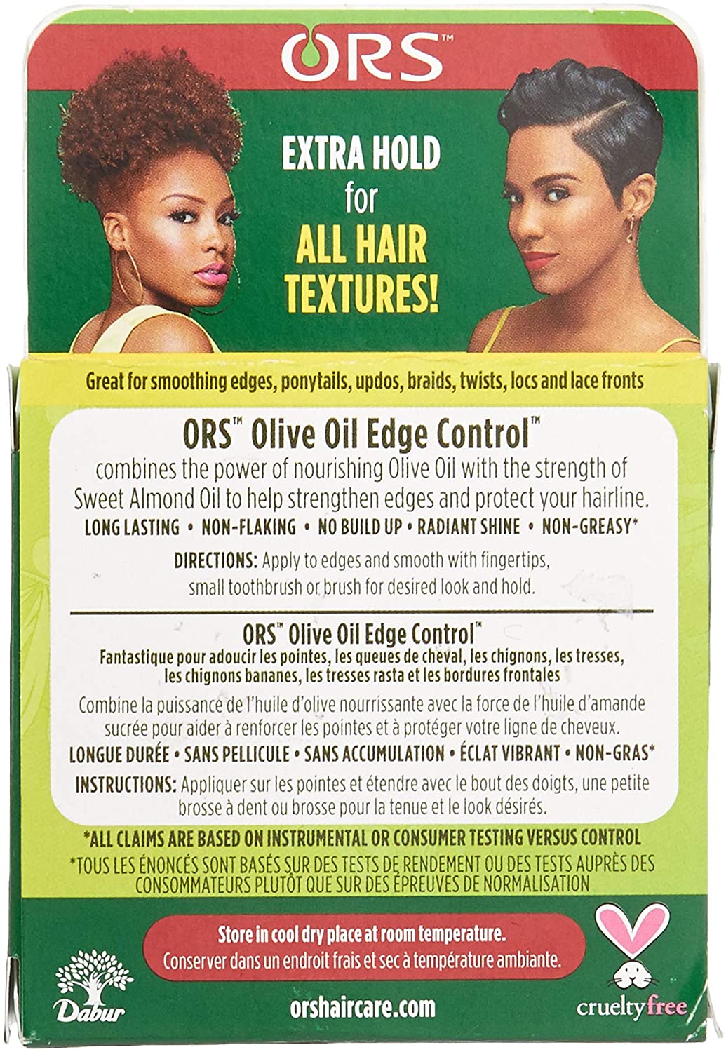 ORS Olive Oil Edge Control Hair Gel, 2.25 Oz