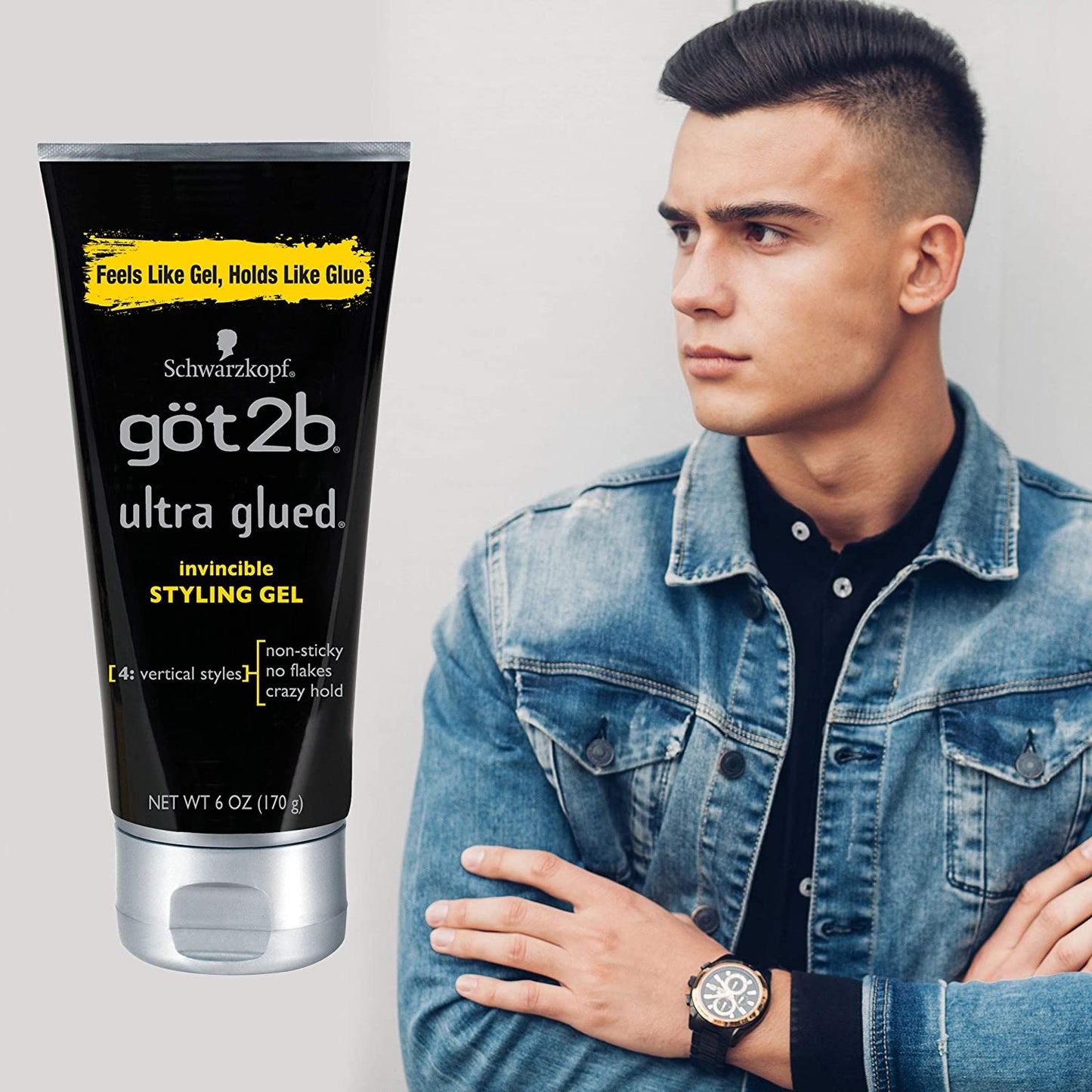 GOT2B GEL ULTRA GLUED- BLACK