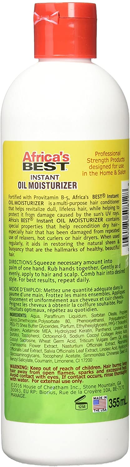 AFRICA'S BEST INSTANT OIL MOISTURIZER 12OZ