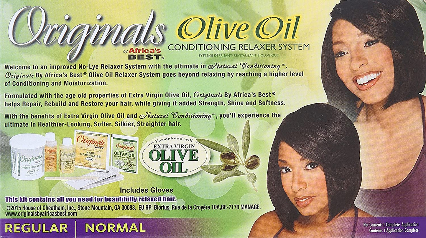 AFRICA'S BEST, ORGANIC OLIVE OIL CONDITIONING RELAXER SYSTEM