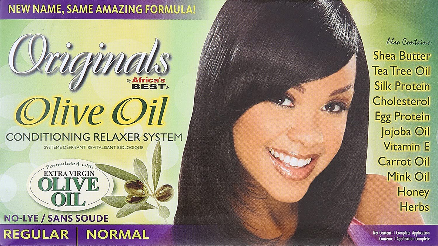 AFRICA'S BEST, ORGANIC OLIVE OIL CONDITIONING RELAXER SYSTEM