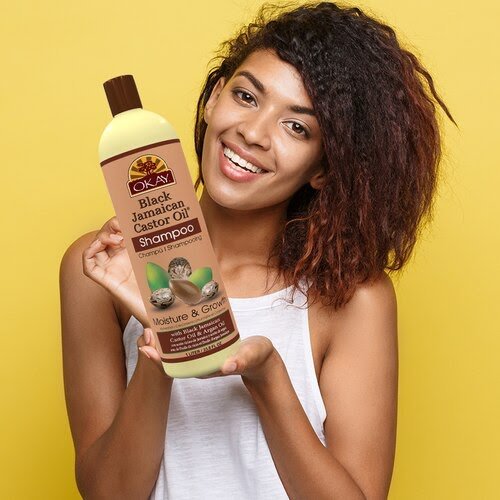 OKAY BLACK JAMAICAN CASTOR OIL SHAMPOO, 12OZ