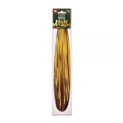 DIY BRAIDING HAIR WRAPS (SHINE FLAT) GOLD