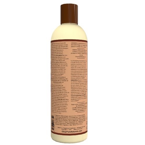 OKAY BLACK JAMAICAN CASTOR OIL SHAMPOO, 12OZ