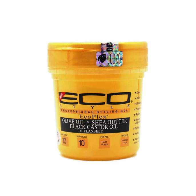 Eco Style Gel Olive Oil, Shea Butter with Black Castor Oil & Flaxseed