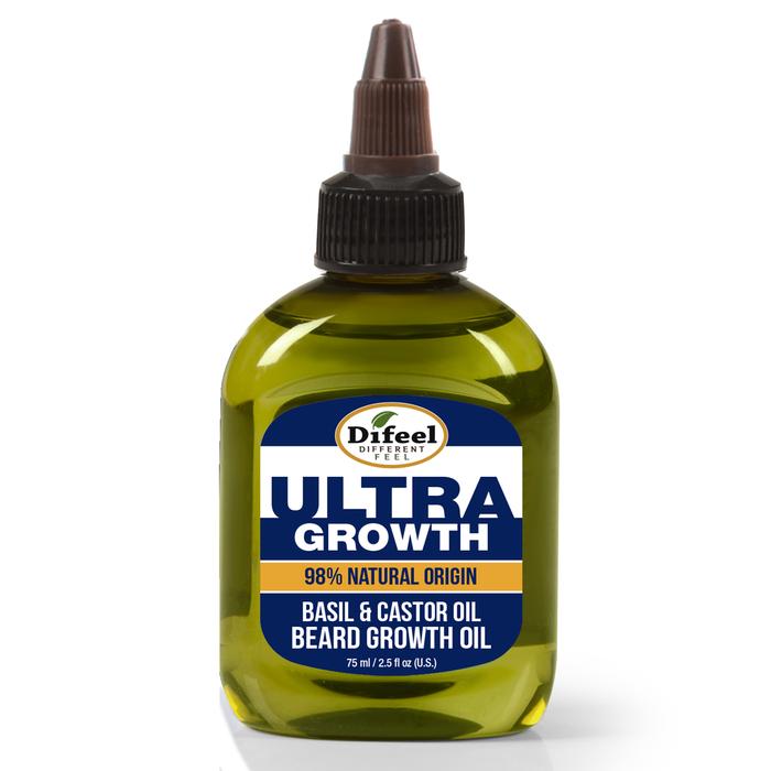 DIFEEL MENS ULTRA GROWTH BASIL AND CASTOR BEARD OIL 2.5 OZ.