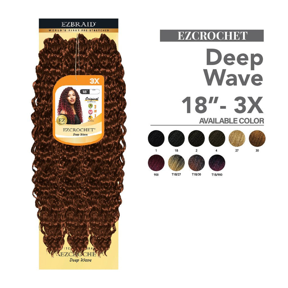 Hairland Ezcrochet Deep Wave 18” - 3X