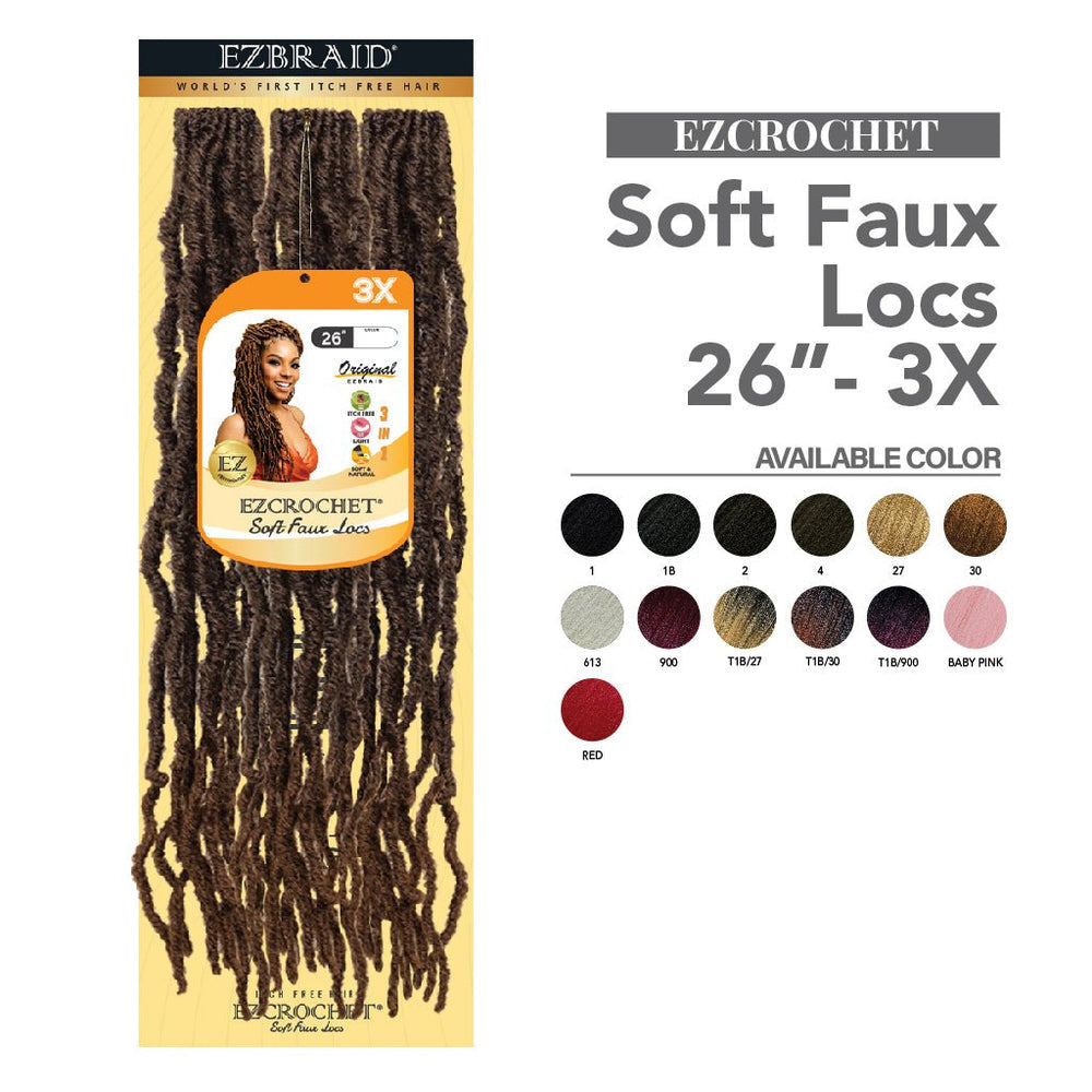 Hairland Ezcrohet Soft Faux Locs 26” - 3X