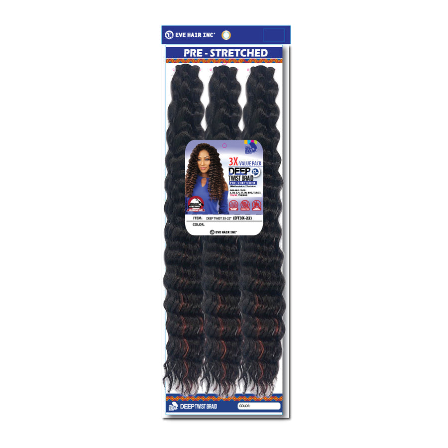Eve Hair Deep Twist Braid 22" - 3X