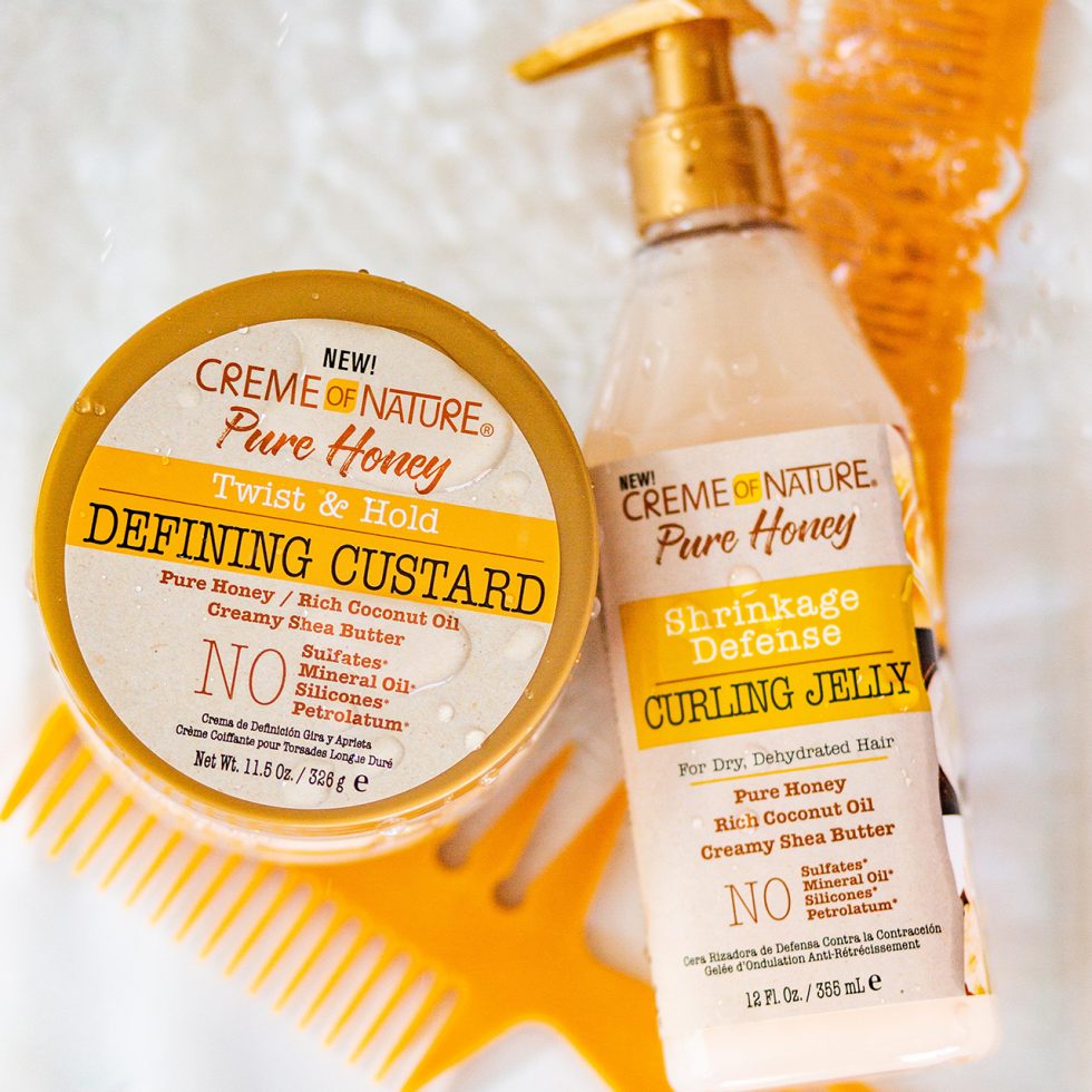 CREME OF NATURE PURE HONEY TWIST & HOLD DEFINING CUSTARD 11.5 OZ.