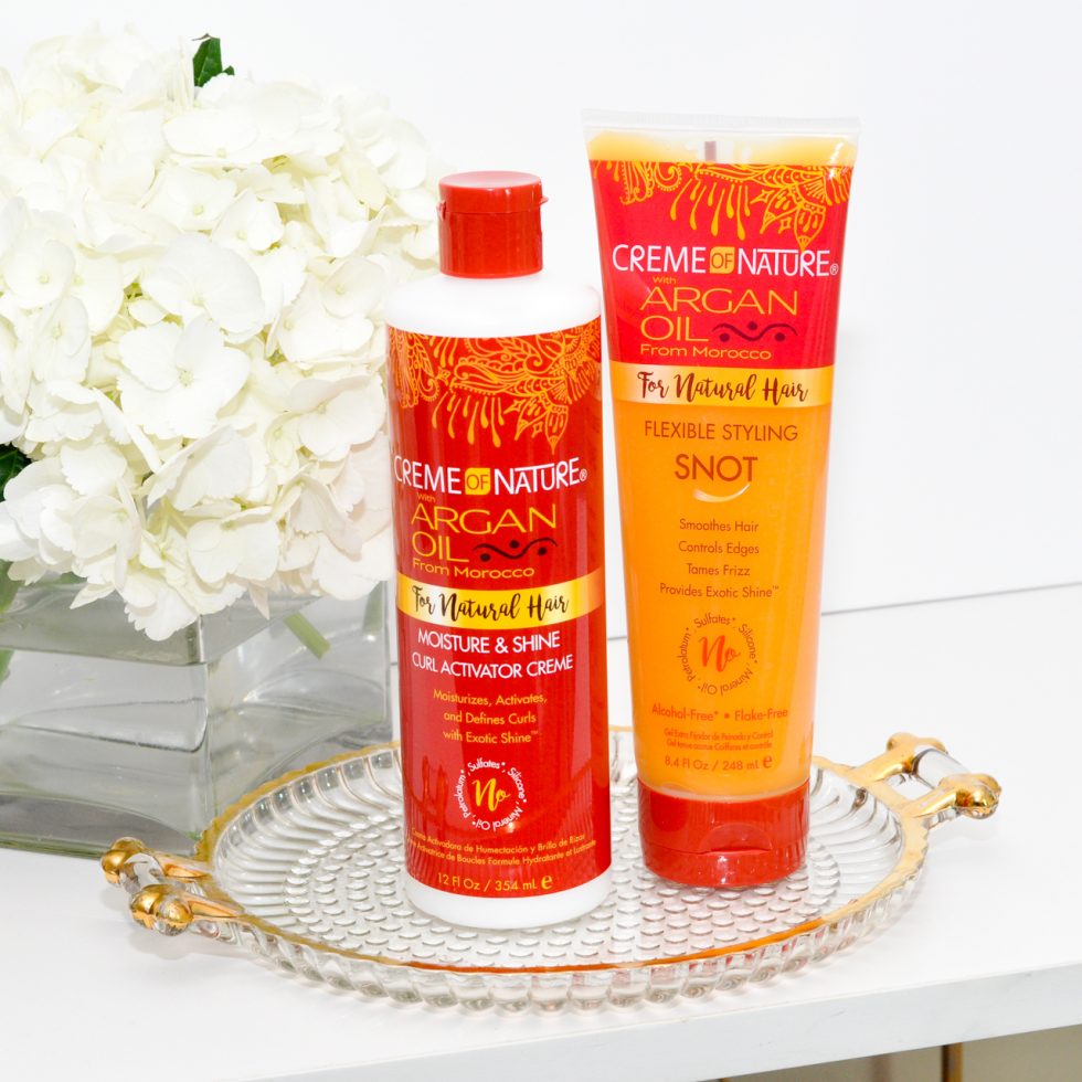 CREME OF NATURE ARGAN OIL FOR NATURAL HAIR MOISTURE & SHINE CURL ACTIVATOR CREME 12 OZ.