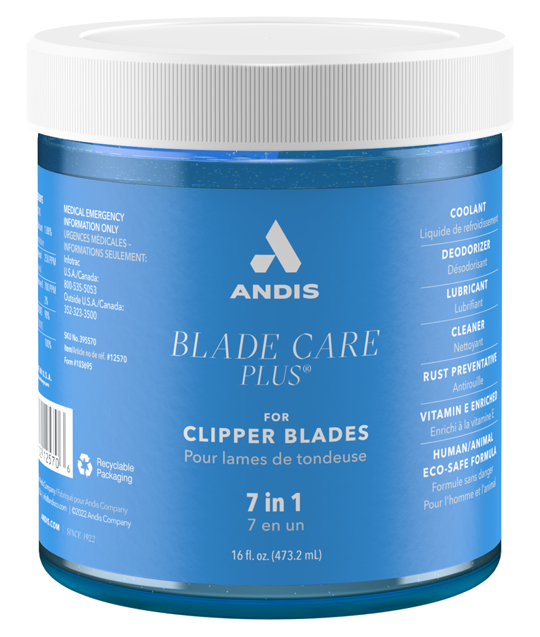 ANDIS BLADE CARE PLUS 7 IN ONE DIP JAR 16 OZ.