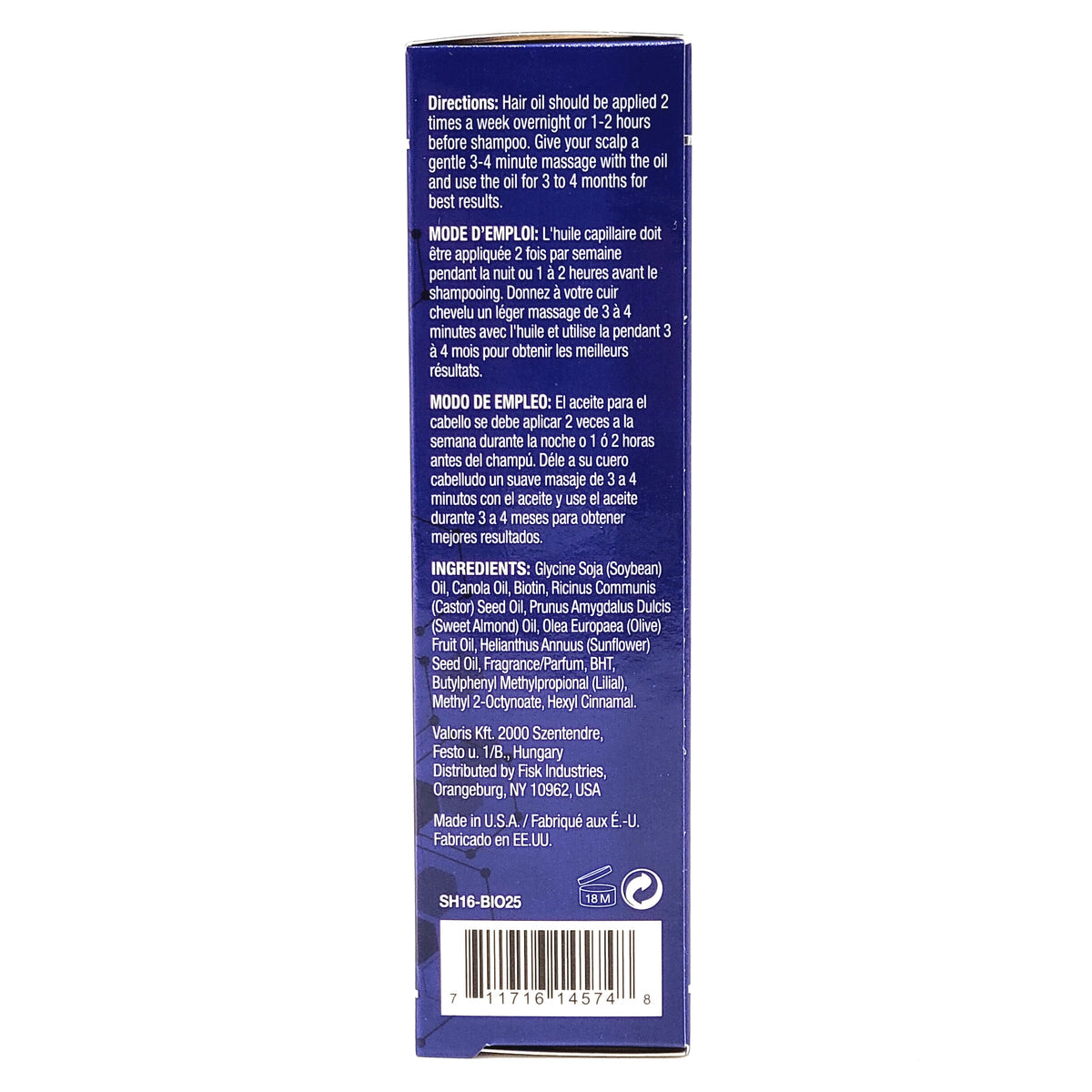 DIFEEL BIOTIN PREMIUM HAIR OIL 2.5 OZ.