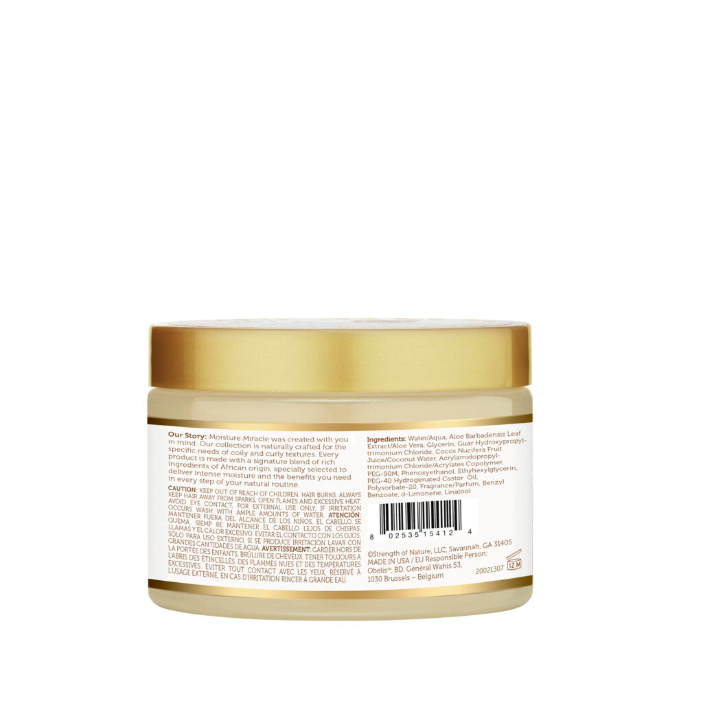 AFRICAN PRIDE MOISTURE MIRACLE ALOE & COCONUT WATER PRE-SHAMPOO 12 OZ.