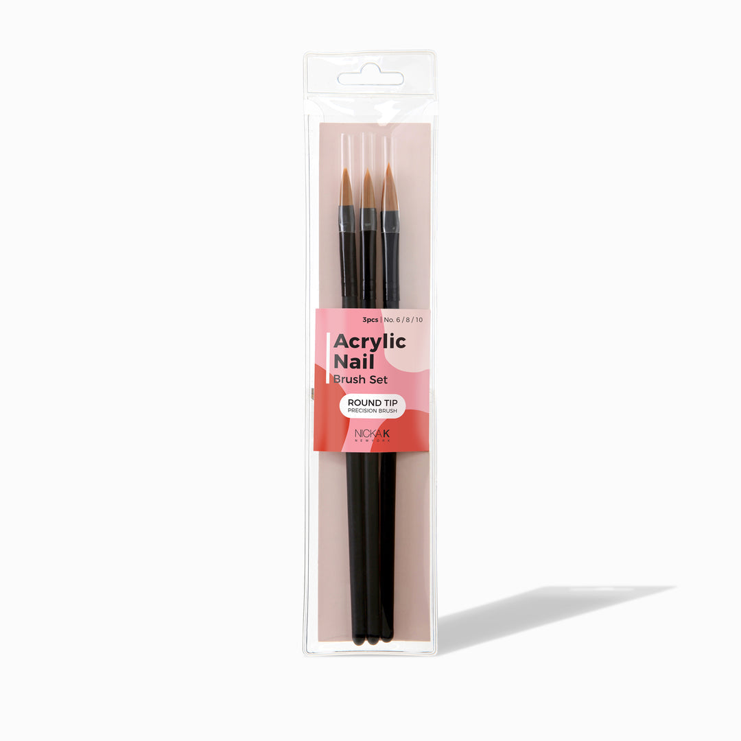 NICKA K ACRYLIC NAIL BRUSH SET
