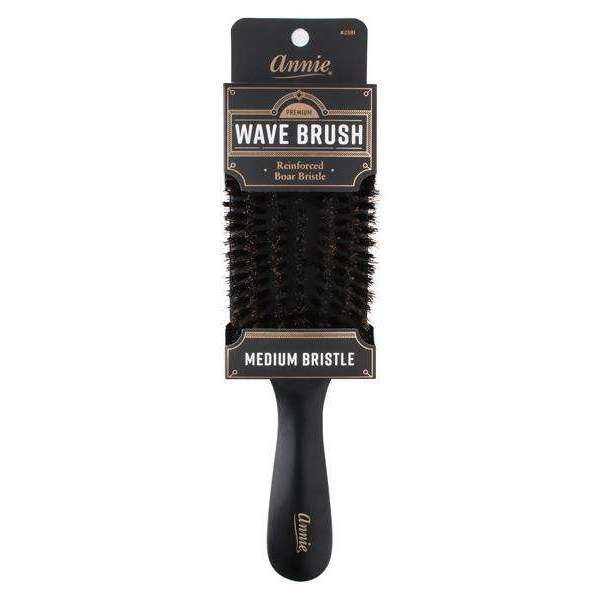 ANNIE PREMIUM MEDIUM WAVE BRUSH - BLACK MATTE