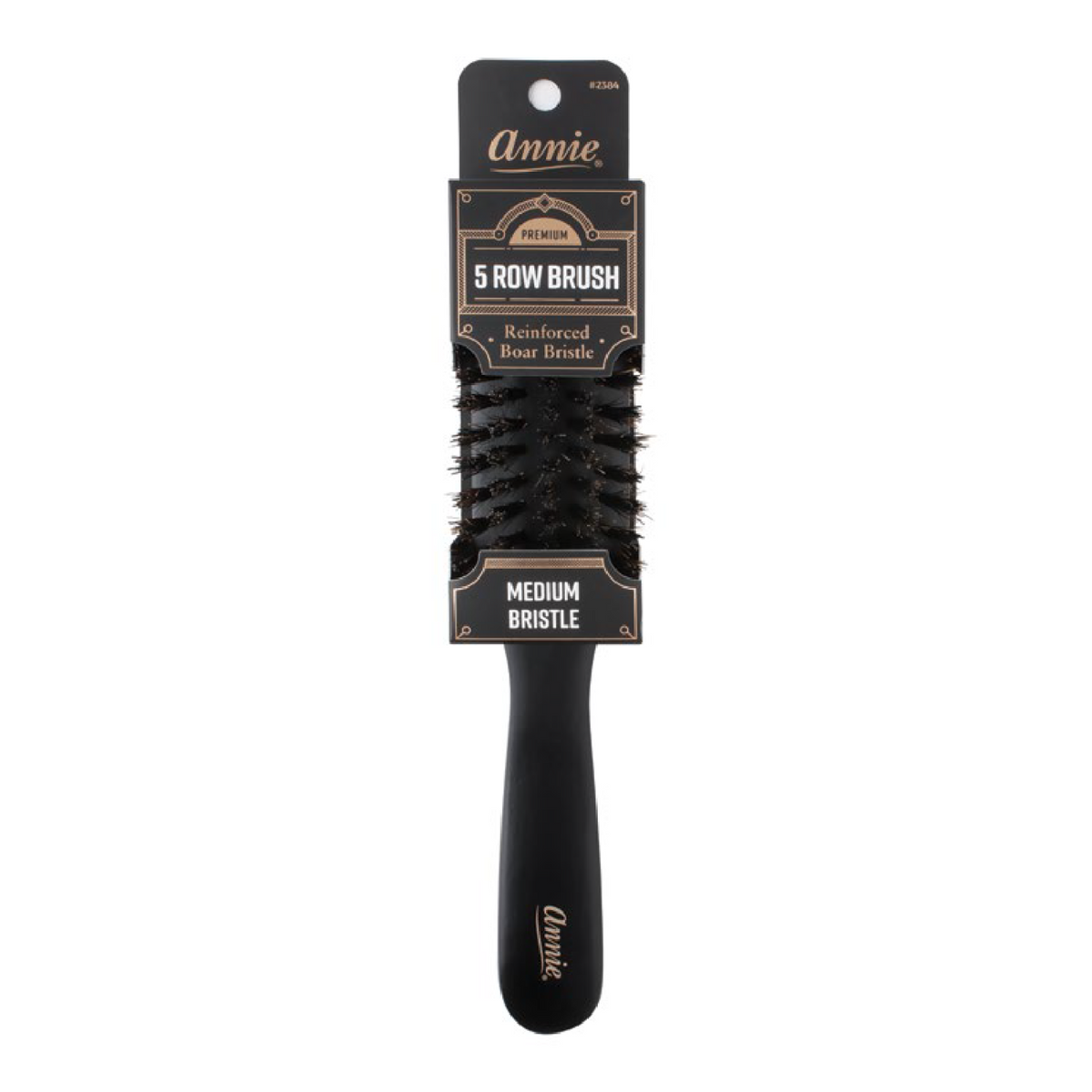 ANNIE PREMIUM MEDIUM 5 ROW BRUSH - BLACK MATTE