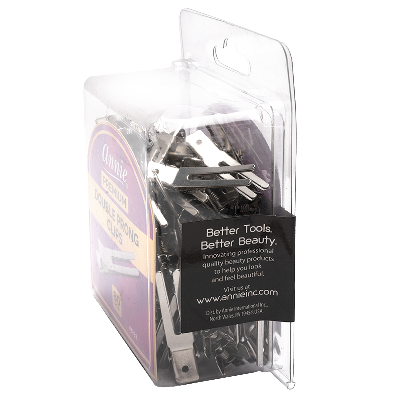 ANNIE PREMIUM DOUBLE PRONG CLIPS - 80CT
