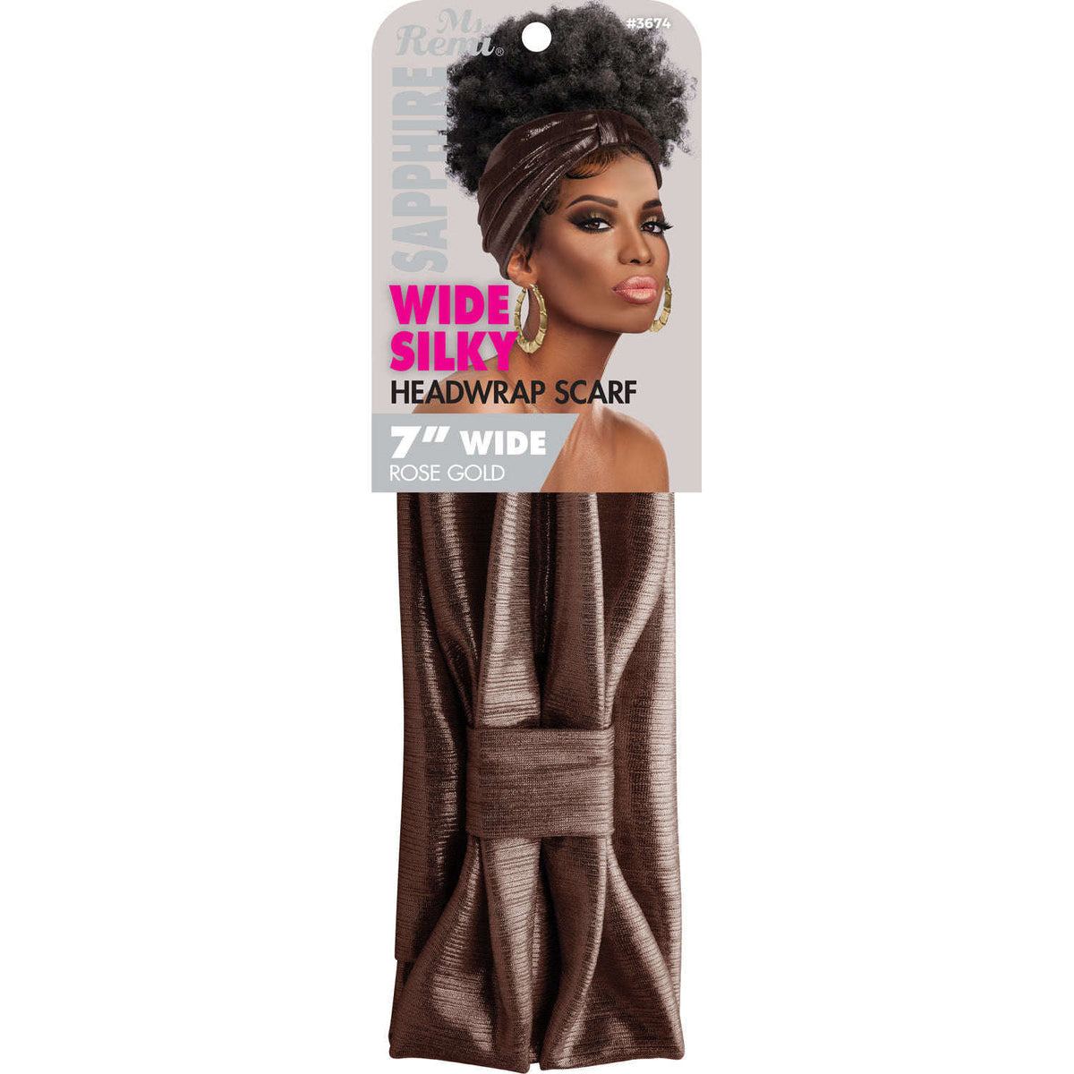 MS. REMI SAPPHIRE WIDE STRETCHY HEADWRAP SCARF