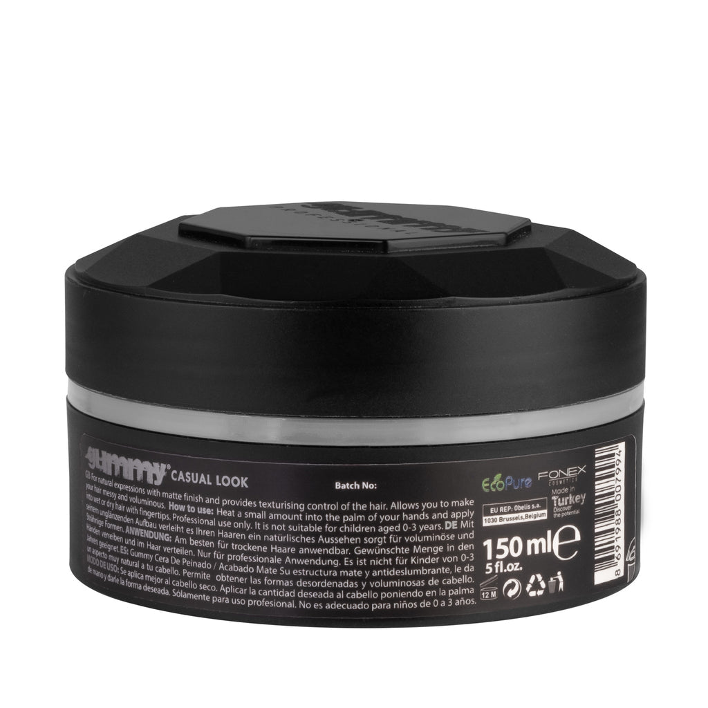 GUMMY STYLING WAX - CASUAL LOOK FINISH (5 OZ.)