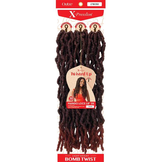 Outre Crochet Braids X-Pression Twisted Up 3X Mango Locs 18"