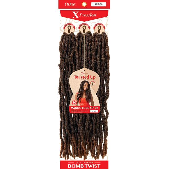 Outre Crochet Braids X-Pression Twisted Up 3X Mango Locs 18"