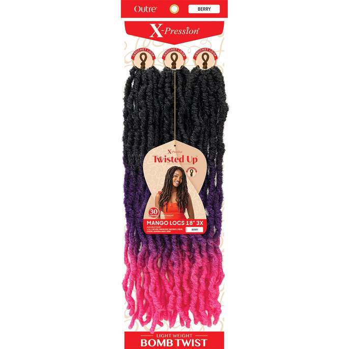 Outre Crochet Braids X-Pression Twisted Up 3X Mango Locs 18"
