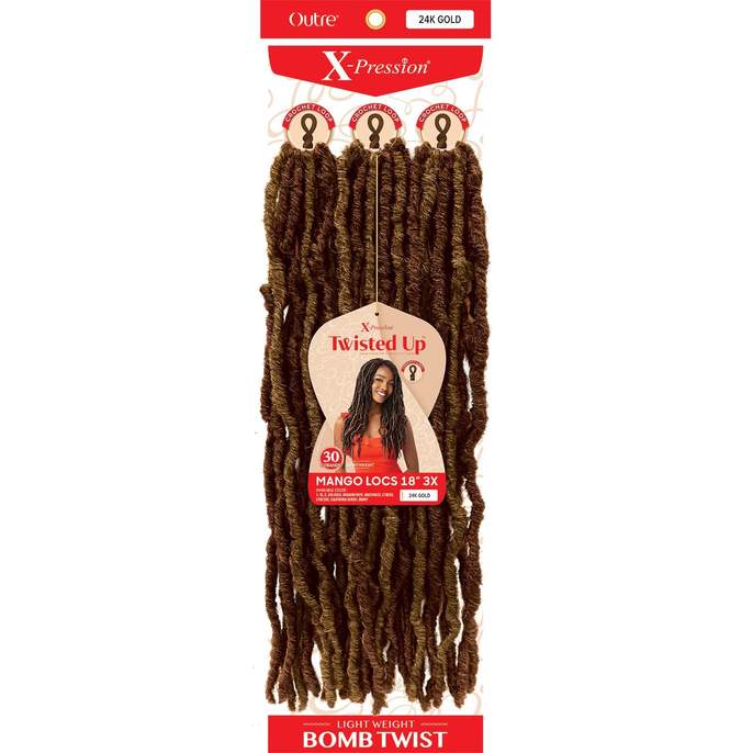 Outre Crochet Braids X-Pression Twisted Up 3X Mango Locs 18"