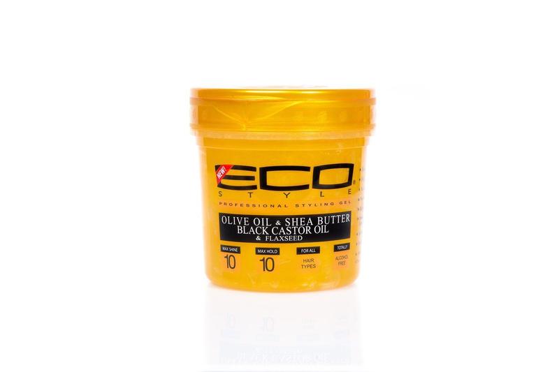 Eco Style Gel Olive Oil, Shea Butter with Black Castor Oil & Flaxseed