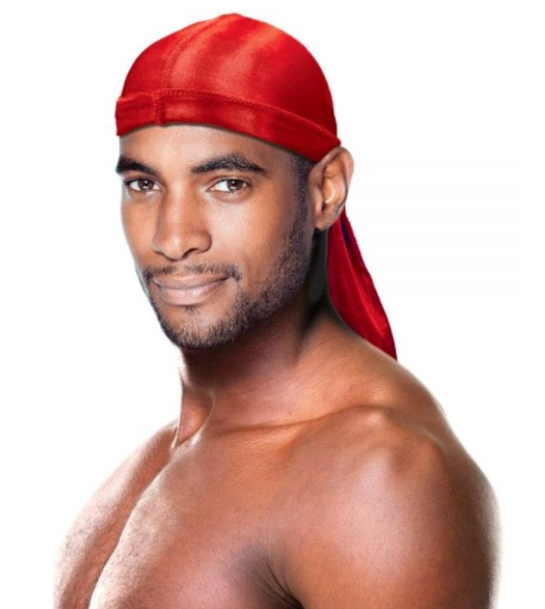 PREMIUM QUALITY COCONUT OIL TREATED SHINE SILKY DURAG WITH LONG TAIL