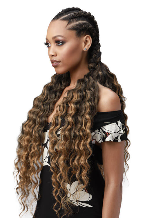 Bobbi Boss King Tips Ocean Wave Braid Hair 28" - 3X