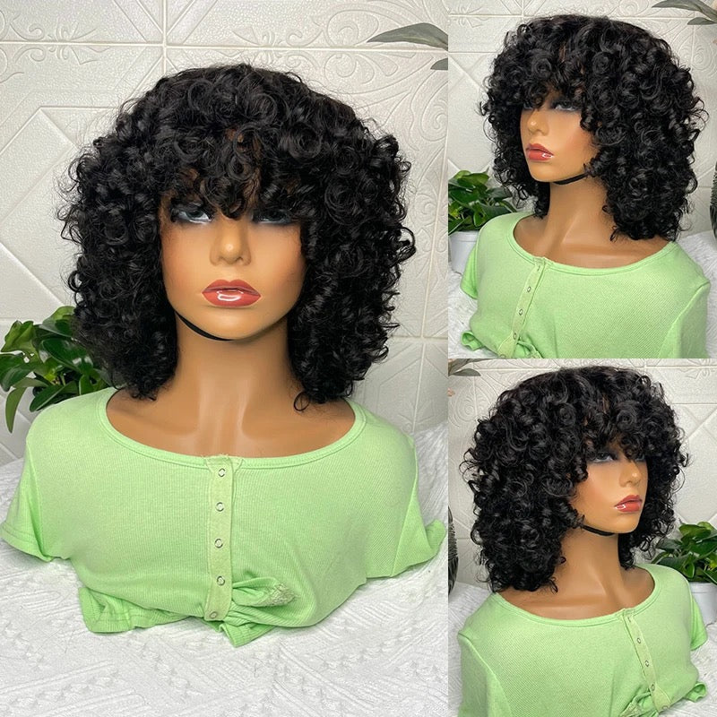I SLAY HAIR 100% VIRGIN HUMAN HAIR - DEEP ROSE CURLS BOB WIG - 12”