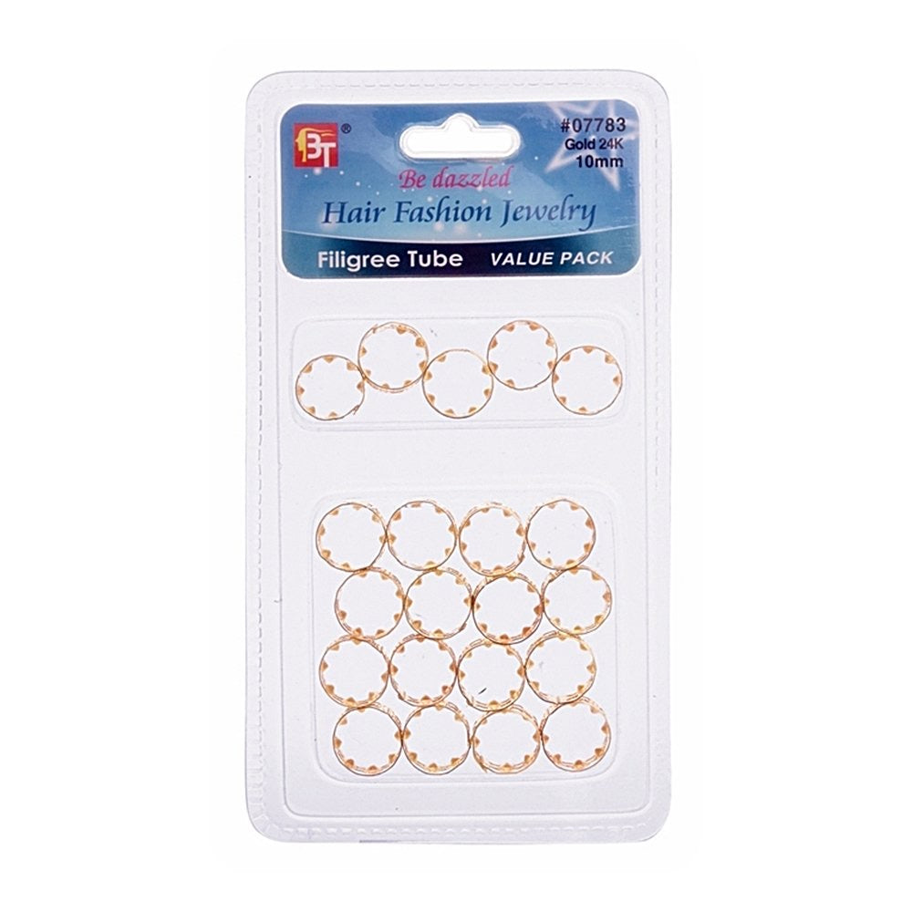 FILIGREE TUBE 14MM X 10MM VALUE PACK 21PCS