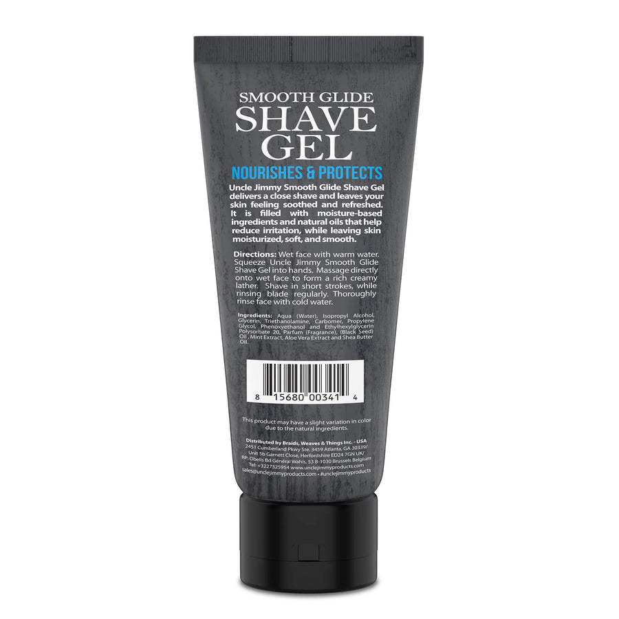 UNCLE JIMMY SMOOTH GLIDE SHAVE GEL 8 OZ.