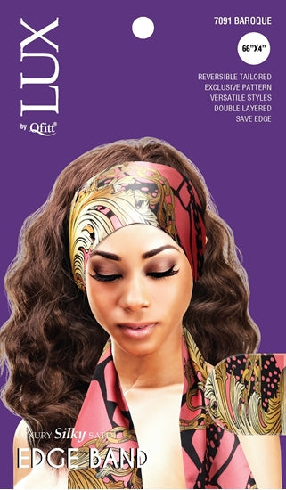 QFITT LUX SILKY SATIN EDGE BAND (AFRO) - PATTERN