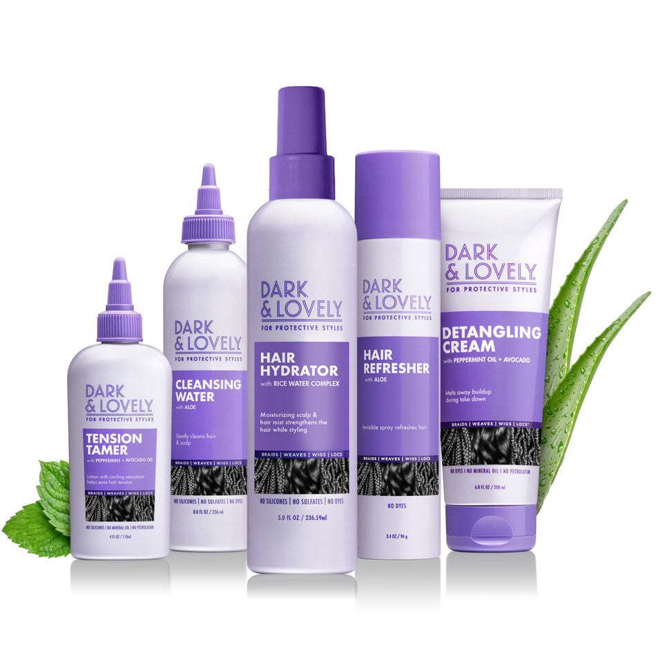 DARK & LOVELY PROTECTIVE STYLES CLEANSING WATER 8 OZ.