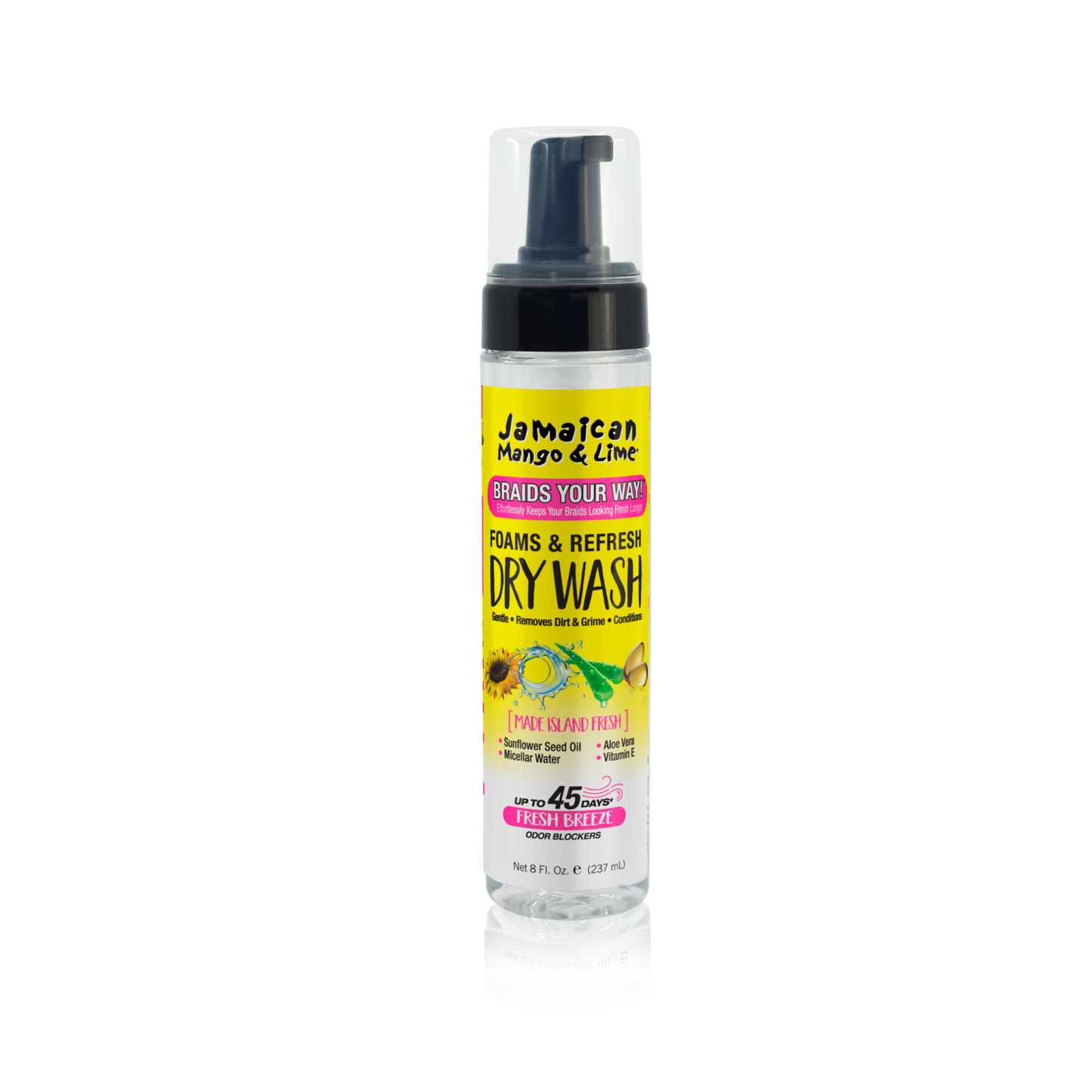 JML FOAM & REFRESH DRY WASH 8 OZ.