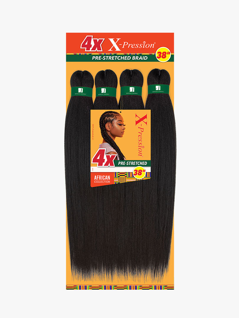 Sensationnel X-Pression Pre-Stretched Braid 38″ - 4X