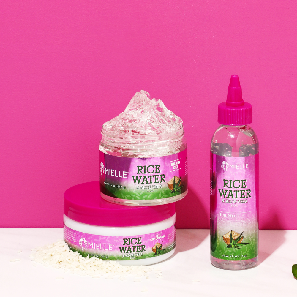 MIELLE RICE WATER & ALOE COLLECTION ITCH RELIEF 4 OZ.