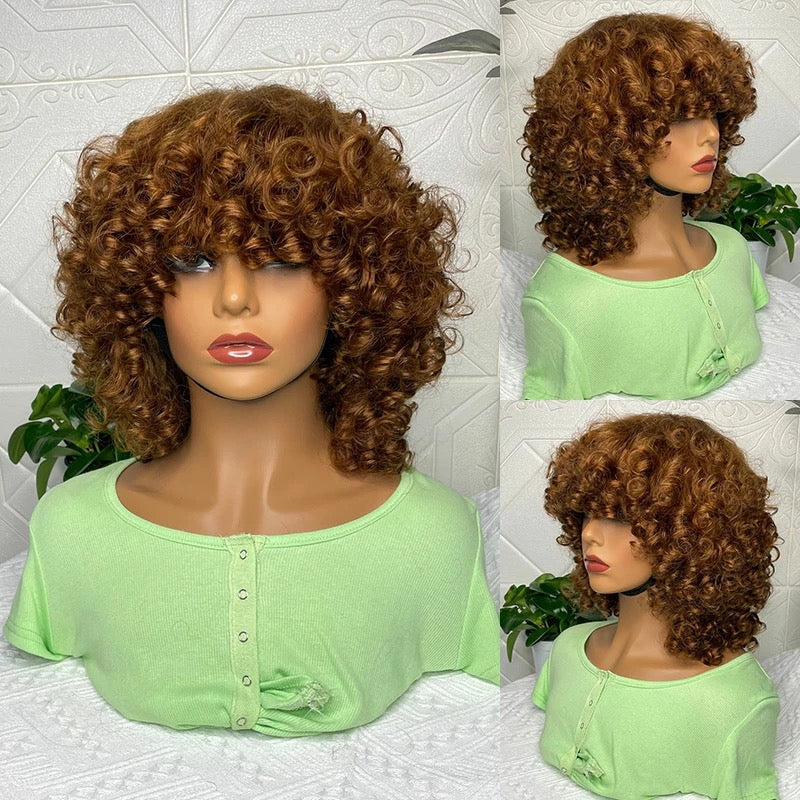 I SLAY HAIR 100% VIRGIN HUMAN HAIR - DEEP ROSE CURLS BOB WIG - 12”