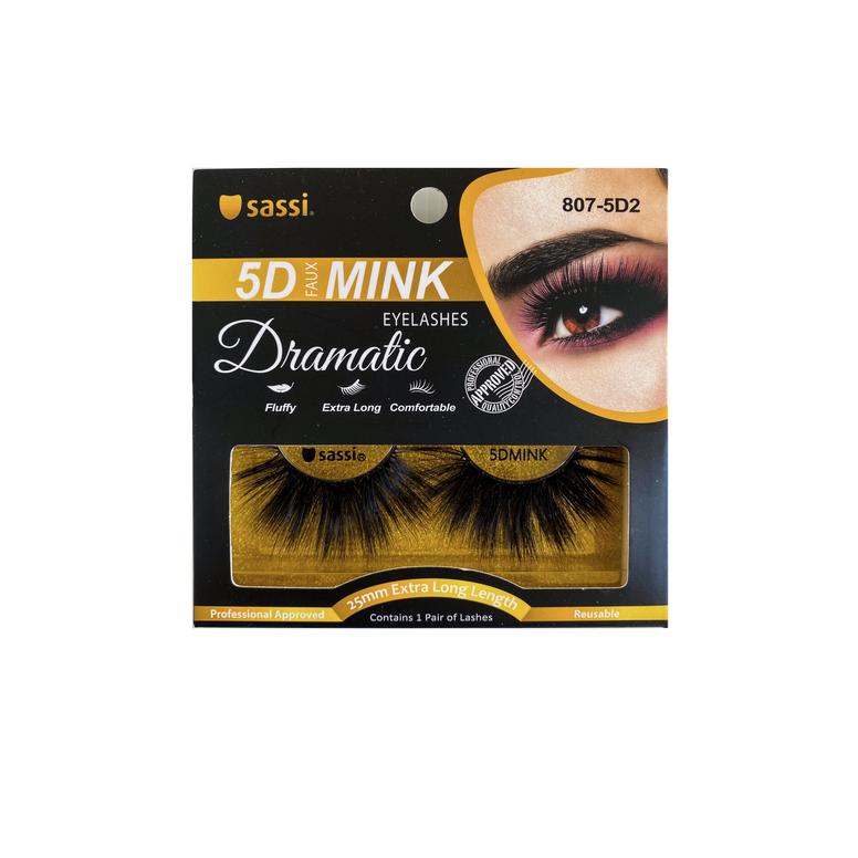 SASSI 5D EXTRA LONG FAUX MINK DRAMATIC LASHES