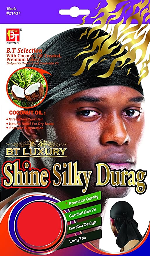 SHINE SILKY DURAG – COCONUT OIL TREATED
