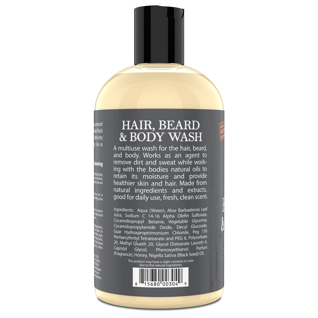 UNCLE JIMMY HAIR, BEARD & BODY WASH 12OZ.