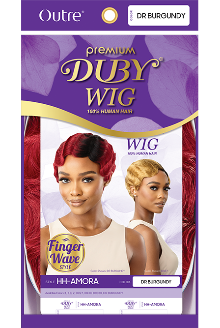 100% HUMAN HAIR FINGER WAVE FULL WIG - AMORA