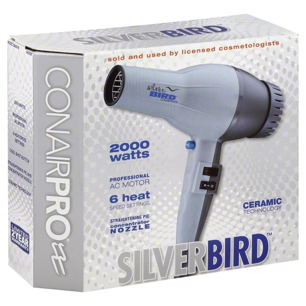 CONAIR PRO SILVER BIRD TURBO HAIR DRYER