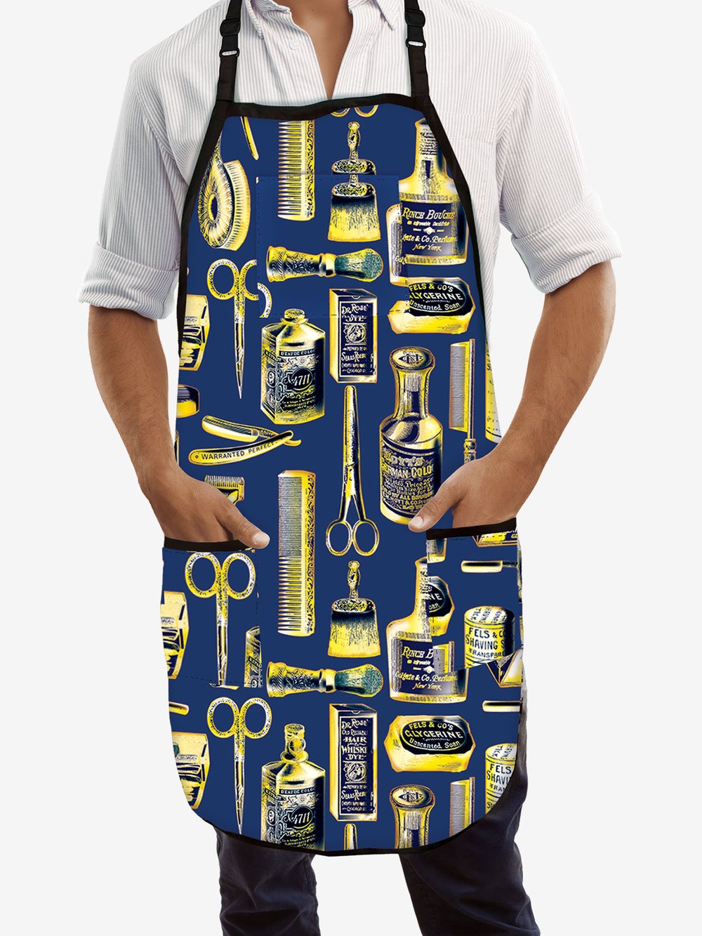 BETTY DAIN VINTAGE GOLD BARBER APRON